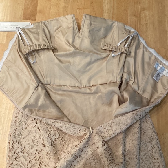 NWT Donna Morgan Strapless Formal Lace Dress Size 0 - Picture 3 of 7